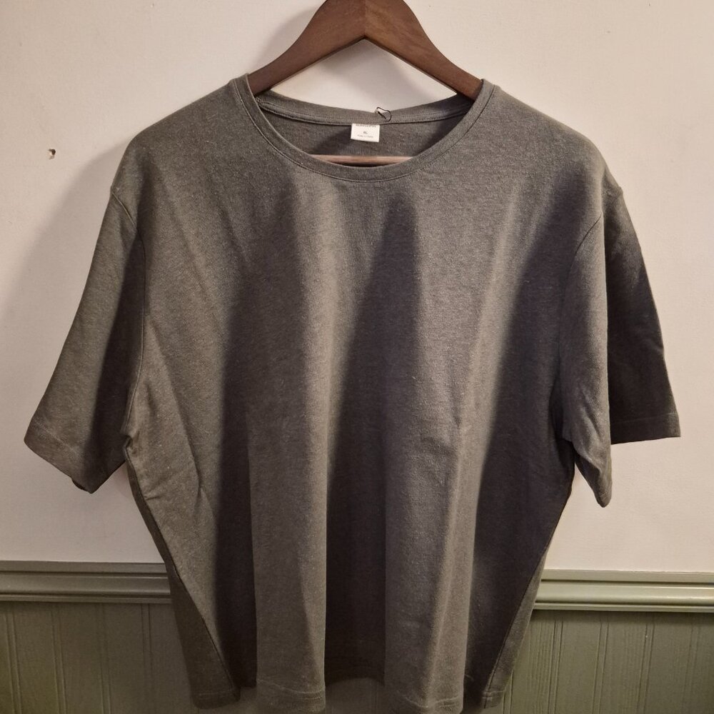 Bridge & Burn Organic Hemp Boxy Tee in Cypress